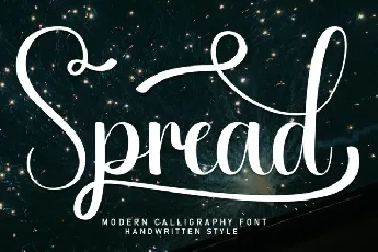 Spread Script font