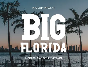 Big Florida font