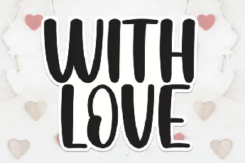 With Love Display font