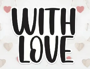 With Love Display font