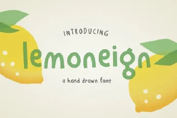 Lemoneign Display font