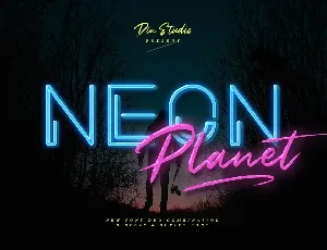 Neon Planet Display Typeface font