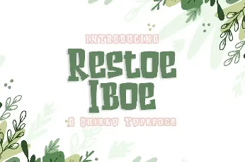 Restoe Iboe font