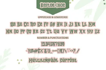 Restoe Iboe font