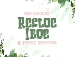 Restoe Iboe font