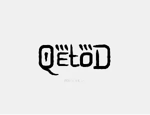 Qetod font