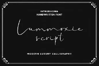 Lummoxie font