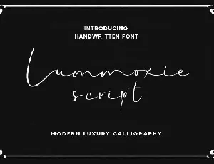 Lummoxie font