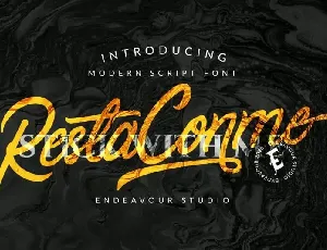 Restaconme Script font