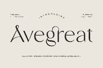 Avegreat font