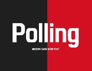 Polling font