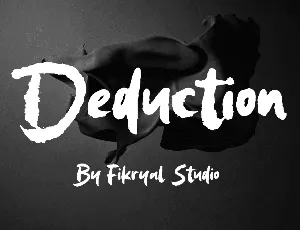 Deduction font