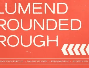 Lumend Rounded Rough font