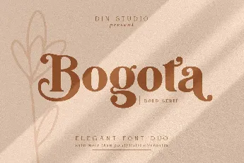 Bogota Bold Elegant Serif font