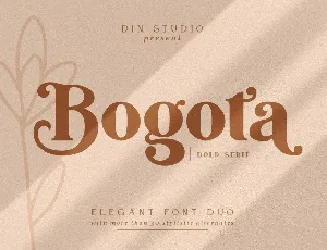 Bogota Bold Elegant Serif font