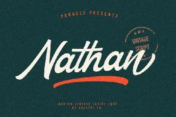 Nathan Vintage Script font