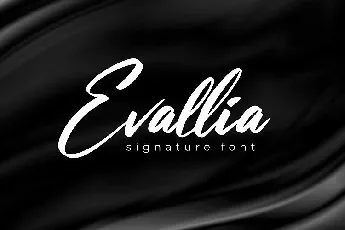 Evallia Signature font