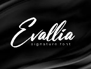 Evallia Signature font