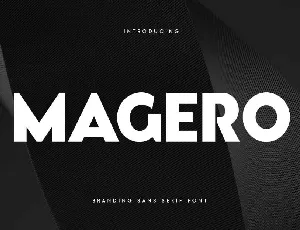 Magero font