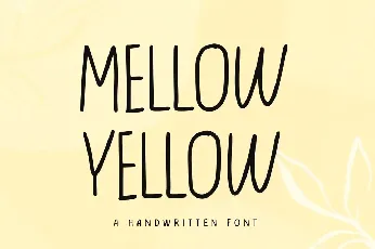 Mellow Yellow font