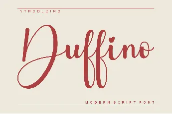 Duffino font