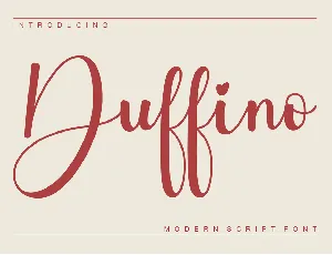 Duffino font