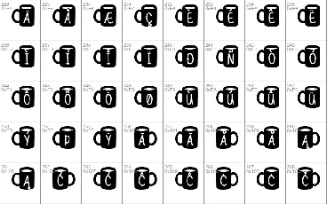 MF Coffee Mugs font