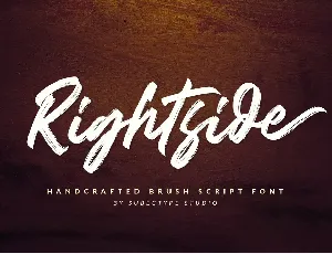 Rightside font