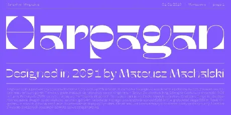 Harpagan Family font