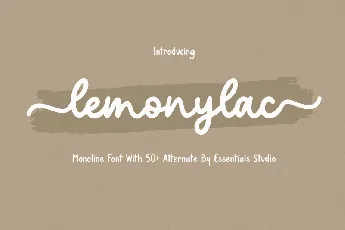 Lemonylac font