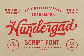 Hundergad Script font