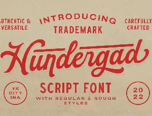 Hundergad Script font