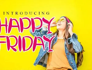 HAPPY FRIDAY Display font