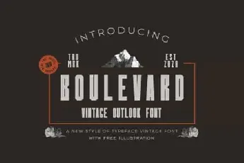 Boulevard Display font