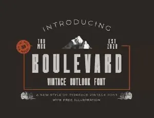 Boulevard Display font