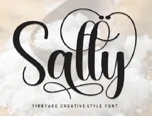 Salty Script font