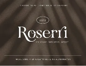 Roserri font