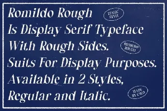 Romildo Rough font