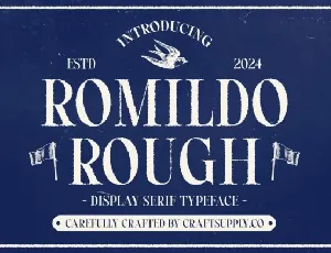 Romildo Rough font