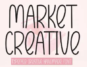 Market Creative Display font