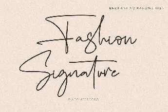 Fashion Signature font