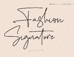 Fashion Signature font