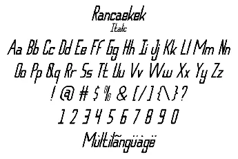 Rancaekek Demo font