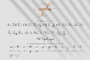 Agatha font