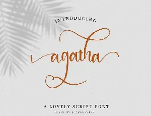 Agatha font