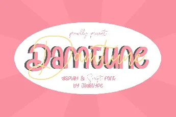 Damtune Script font