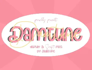 Damtune Script font