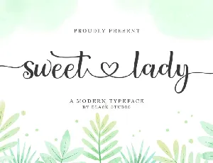 Sweet Lady font