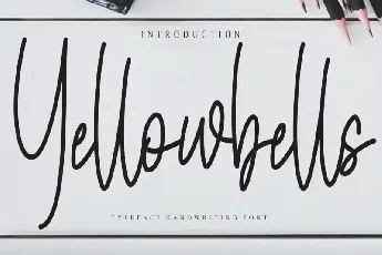 Yellowbells Handwritten font