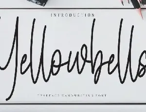 Yellowbells Handwritten font